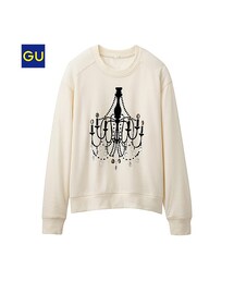 GU | （GU）デコレーションスウェット（長袖）(トップス)