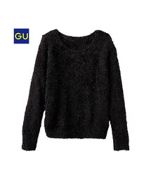 GU | （GU）フェザーヤーンセーター（長袖）(トップス)