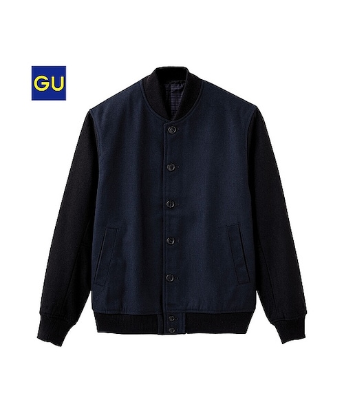 GU(ジーユー)の「(GU)スタジャン(MEN ⁄ アウター・メンズ・GRAY/NAVY/BLACK・S/L/XL/M)」の3枚目の写真