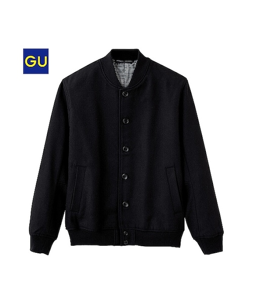 GU(ジーユー)の「(GU)スタジャン(MEN ⁄ アウター・メンズ・GRAY/NAVY/BLACK・S/L/XL/M)」の2枚目の写真