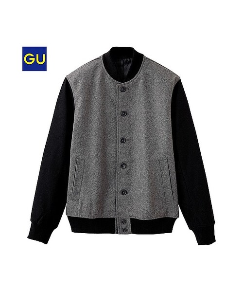 GU(ジーユー)の「(GU)スタジャン(MEN ⁄ アウター・メンズ・GRAY/NAVY/BLACK・S/L/XL/M)」の1枚目の写真
