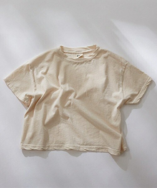 DHOLIC kids（ディーホリックキッズ）の「[weekly] コットンオーバー半袖Tシャツ（Tシャツ/カットソー・キッズ・ブラウン/ベージュ/グリーン・XS/S/M/L/XL）」の2枚目の写真