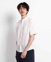 TAKEO KIKUCHI（タケオキクチ）の「【Sサイズ～】リネンバンドカラーシャツ（トップス・メンズ）」