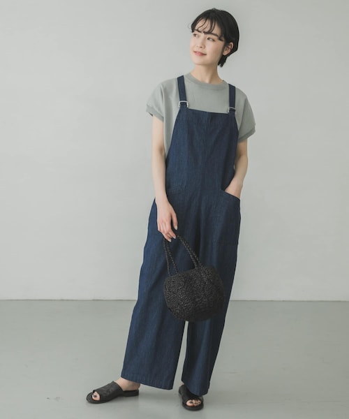 かぐれ デニムサロペット インディゴ かぐれ｜【予約】デニムイージーサロペット | Rakuten Fashion