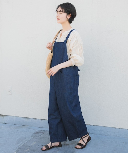 かぐれ デニムサロペット インディゴ かぐれ（カグレ）の「デニムサロペット（）」 - WEAR