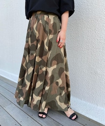 BEARDSLEY | 《5/10(月)12:00 予約スタート》カモフラフレアスカート(スカート)