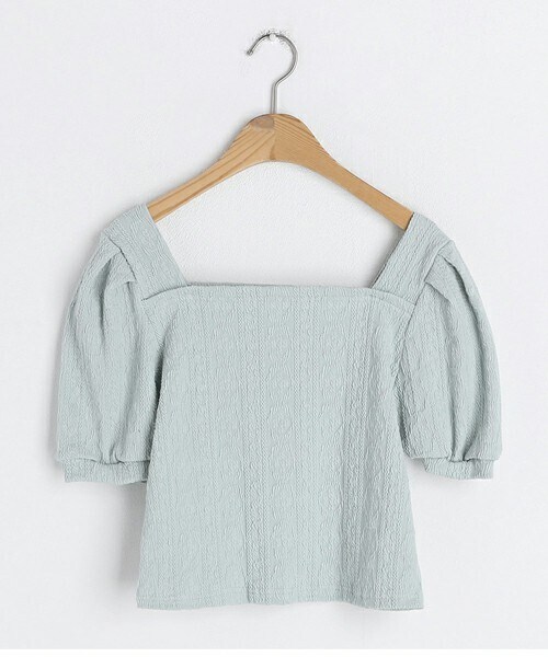 DHOLIC（ディーホリック）の「テクスチャースクエアTシャツ（Tシャツ/カットソー・レディース・ピンク/ベージュ/イエロー/グリーン/その他・ONESIZE）」の3枚目の写真