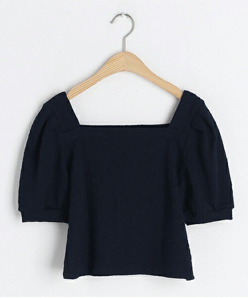 DHOLIC（ディーホリック）の「テクスチャースクエアTシャツ（Tシャツ/カットソー・レディース・ピンク/ベージュ/イエロー/グリーン/その他・ONESIZE）」の5枚目の写真