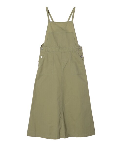 Green　Parks（グリーンパークス）の「・SUGAR SPOON ツイルサロペットスカート（オールインワン・サロペット・グレー/ベージュ/ライムグリーン/ブルー・F）」の20枚目の写真