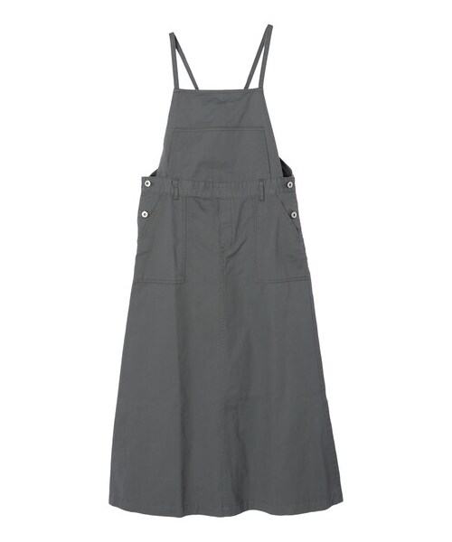 Green　Parks（グリーンパークス）の「・SUGAR SPOON ツイルサロペットスカート（オールインワン・サロペット・グレー/ベージュ/ライムグリーン/ブルー・F）」の18枚目の写真