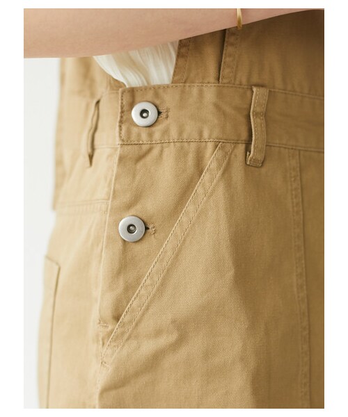 Green　Parks（グリーンパークス）の「・SUGAR SPOON ツイルサロペットスカート（オールインワン・サロペット・グレー/ベージュ/ライムグリーン/ブルー・F）」の8枚目の写真