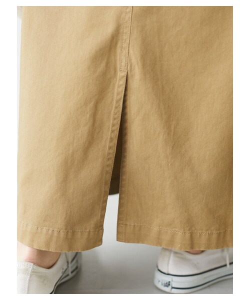 Green　Parks（グリーンパークス）の「・SUGAR SPOON ツイルサロペットスカート（オールインワン・サロペット・グレー/ベージュ/ライムグリーン/ブルー・F）」の11枚目の写真