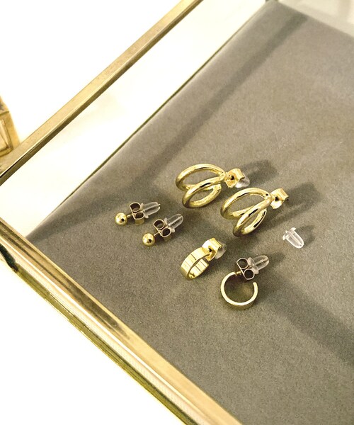 3coins（3coins）の「フープピアス6個SET（ピアス（両耳用）・ゴールド/シルバー・0）」の2枚目の写真