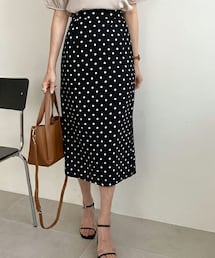 DHOLIC（ディーホリック）の「ドットロングスカート（スカート・レディース）」