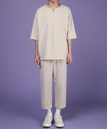 ワッフル半袖Tシャツ&イージーパンツ
