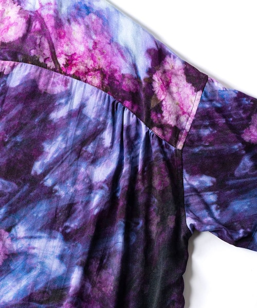 TIGHTBOOTH COLOR WAVE ALOHA purple XL 美品 TIGHTBOOTH COLOR WAVE ALOHA purple XL 美品 メンズ
