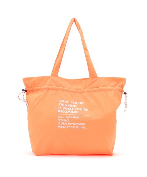 CIAOPANIC TYPY（チャオパニックティピー）の「LIGHT CONVENIENCE BAG(NYLON)（トートバッグ・メンズ・イエロー/オレンジ/ブラック・ONE）」の3枚目の写真