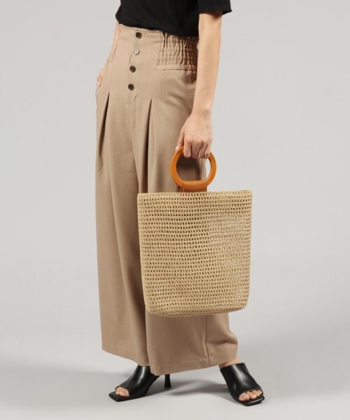 Andemiu（アンデミュウ）の「ブレードリングトート（バッグ・オフホワイト/グレー）」の6枚目の写真