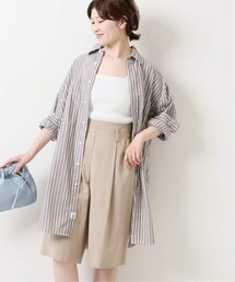 Spick & Span（スピックアンドスパン）の「ボイルストライプロングルーズシャツ◆（トップス）」