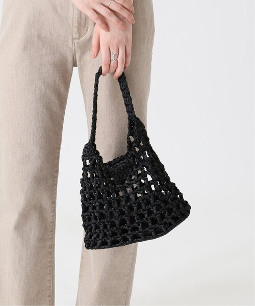 LE TALON（ルタロン）の「LAUGOA リボンメッシュワンハンドル（バッグ・ブラック/(001)/フリー/在庫あり）」の2枚目の写真