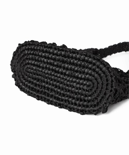 LE TALON（ルタロン）の「LAUGOA リボンメッシュワンハンドル（バッグ・ブラック/(001)/フリー/在庫あり）」の5枚目の写真