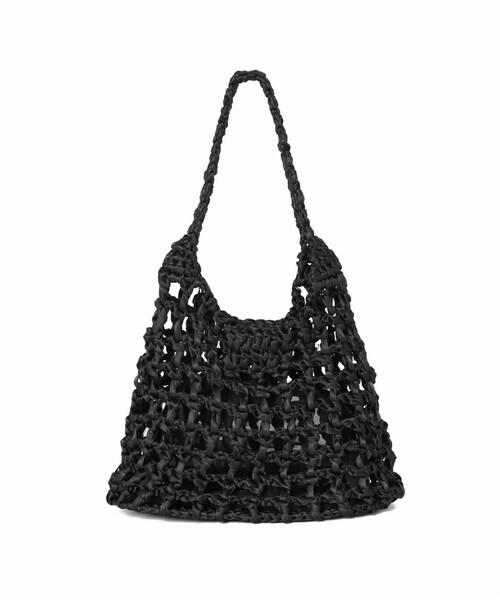 LE TALON（ルタロン）の「LAUGOA リボンメッシュワンハンドル（バッグ・ブラック/(001)/フリー/在庫あり）」の4枚目の写真