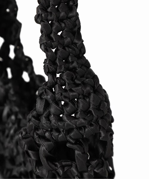 LE TALON（ルタロン）の「LAUGOA リボンメッシュワンハンドル（バッグ・ブラック/(001)/フリー/在庫あり）」の7枚目の写真