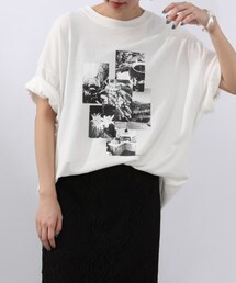 JEANASIS（ジーナシス）の「リサイクルコーヒーコラージュＴ（トップス）」