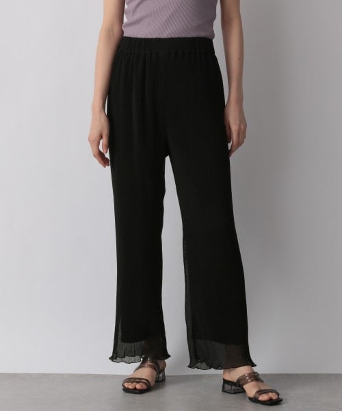 LOWRYS FARM（ローリーズファーム）の「シアープリーツメローパンツ２（パンツ・アイボリー/ブラック/オレンジ/グリーン）」の2枚目の写真