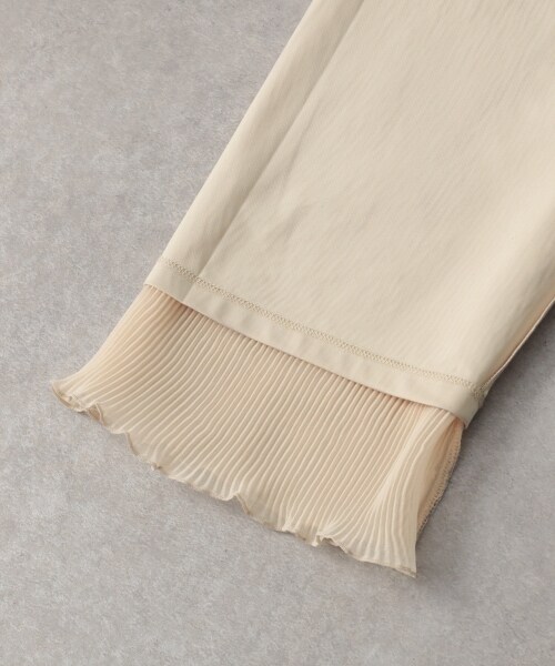 LOWRYS FARM（ローリーズファーム）の「シアープリーツメローパンツ２（パンツ・アイボリー/ブラック/オレンジ/グリーン）」の10枚目の写真