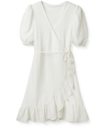 GRL | ウエストリボンフリルカシュクールワンピース(ワンピース)