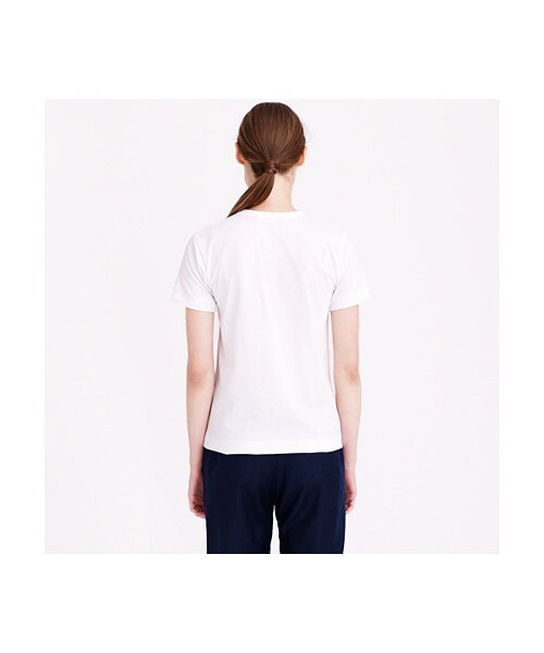 COMME des GARCONS(コムデギャルソン)の「PLAY Comme des Garcons® peeking heart tee(Tシャツ/カットソー・レディース・white・LARGE/SMALL/MEDIUM)」の2枚目の写真