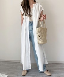 chocomee | ロングシャツワンピ(シャツワンピース)