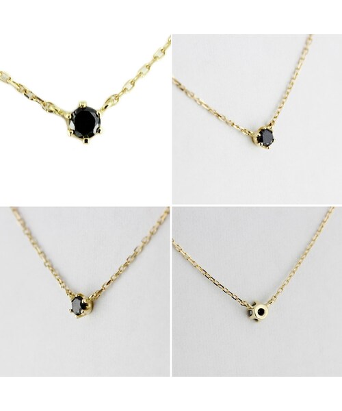 les desseins de DIEU(レデッサンドゥデュー)の「レ デッサン ドゥ デュー 61 6本爪 一粒ダイヤモンド ネックレス 0.05ct(ネックレス・レディース・ゴールド・40cm)」の4枚目の写真