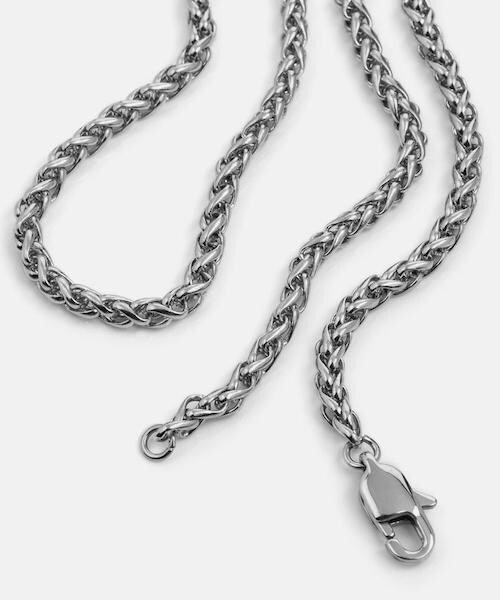 Vitaly（バイタリー）の「VITALY FLOWER BASKET WEAVE CHAIN（ネックレス・メンズ・ゴールド/シルバー・55cm/65cm/75cm）」の2枚目の写真