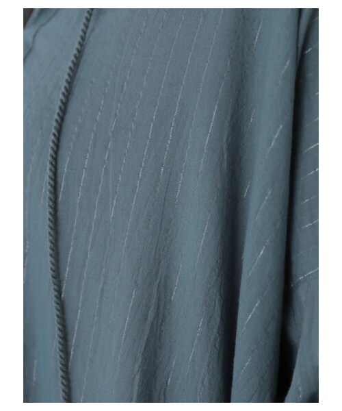 AMERICAN HOLIC（アメリカンホリック）の「ラメドビーストライプワンピース（ワンピース/ドレス・アイボリー/チャコールグレー/グリーン・F）」の8枚目の写真