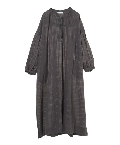 AMERICAN HOLIC（アメリカンホリック）の「ラメドビーストライプワンピース（ワンピース/ドレス・アイボリー/チャコールグレー/グリーン・F）」の14枚目の写真