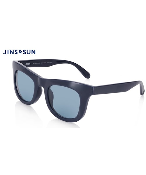 JINS（ジンズ）の「JINS＆SUN LAUNCH COLLECTION（サングラス・メンズ・クリア(100)/ネイビー(258)/マットブラック(497)・Large 51□24-143○40）」の3枚目の写真