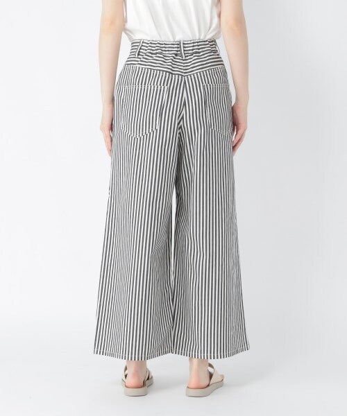 studio CLIP（スタディオクリップ）の「ヘリンボンラップパンツ（パンツ・ヒッコリー/アイボリー/ネイビー）」の9枚目の写真