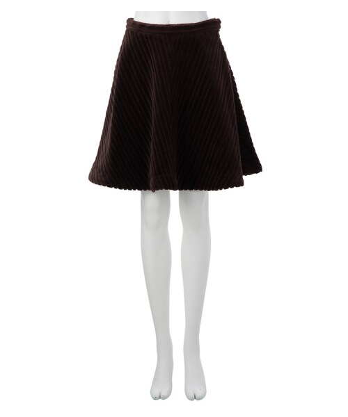k3&co.(ケイスリーアンドコー)の「DRAMA MINI SKIRT(スカート・レディース・GREY/BROWN・S)」の2枚目の写真