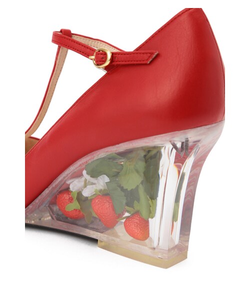 k3&co.(ケイスリーアンドコー)の「STRAWBERRY FIELD PUMPS(シューズ・レディース・RED/BLACK・3/4/5)」の8枚目の写真