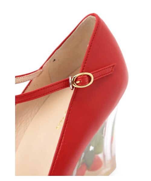 k3&co.(ケイスリーアンドコー)の「STRAWBERRY FIELD PUMPS(シューズ・レディース・RED/BLACK・3/4/5)」の7枚目の写真