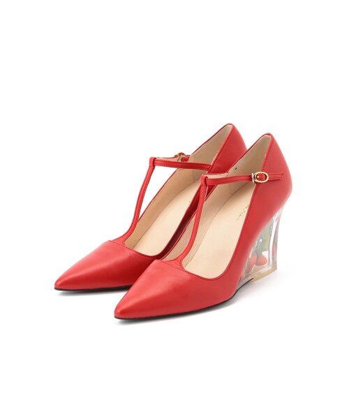 k3&co.(ケイスリーアンドコー)の「STRAWBERRY FIELD PUMPS(シューズ・レディース・RED/BLACK・3/4/5)」の1枚目の写真