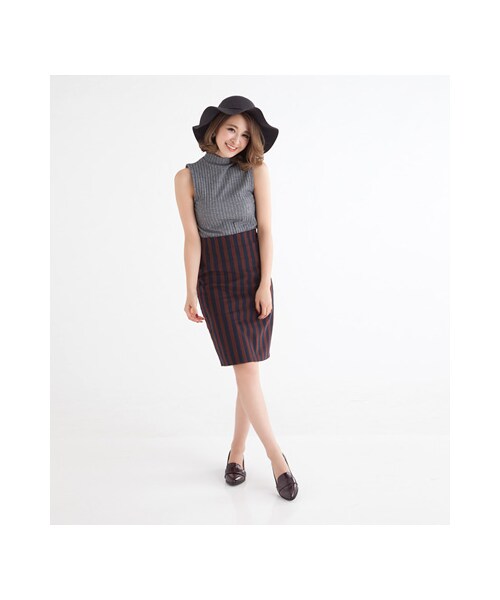 gracegift（グレースギフト）の「簡約漆皮樂福跟鞋（その他・レディース・酒紅/黑・35/36/37/38/39/40/41）」の6枚目の写真