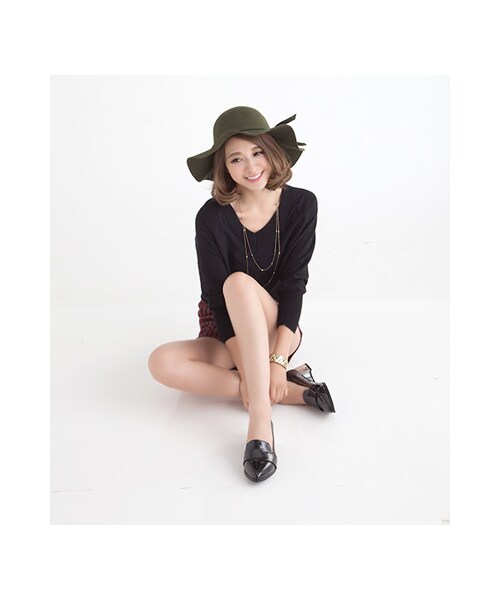 gracegift（グレースギフト）の「簡約漆皮樂福跟鞋（その他・レディース・酒紅/黑・35/36/37/38/39/40/41）」の20枚目の写真