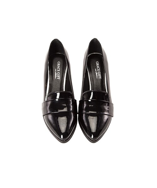 gracegift（グレースギフト）の「簡約漆皮樂福跟鞋（その他・レディース・酒紅/黑・35/36/37/38/39/40/41）」の14枚目の写真