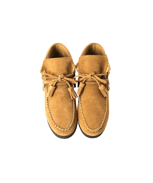 gracegift（グレースギフト）の「麂皮銅釦流蘇內增高綁帶短靴（シューズ・レディース・藍/棕/黑/正紅・35/36/37/38/39/40/41）」の13枚目の写真