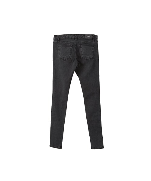 gracegift（グレースギフト）の「街頭破損 韓國挖破顯瘦牛仔褲（パンツ・レディース・黑・S/M/L）」の2枚目の写真