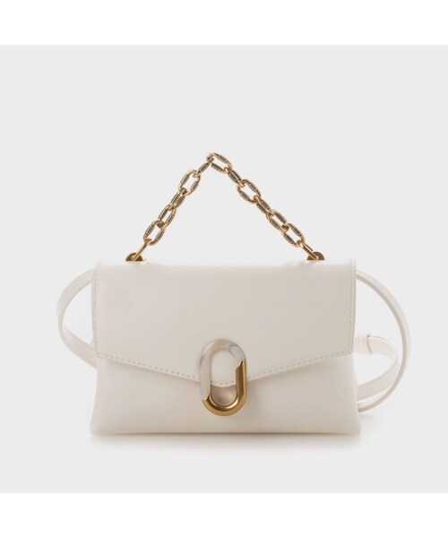 CHARLES & KEITH（チャールズ & キース）の「【2021 SUMMER 新作】チェーンストラップ エンベロープクロスボディバッグ