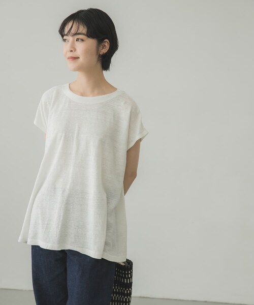 かぐれ　リネンノースリーブニット かぐれ（カグレ）の「リネンノースリーブニット（ニット